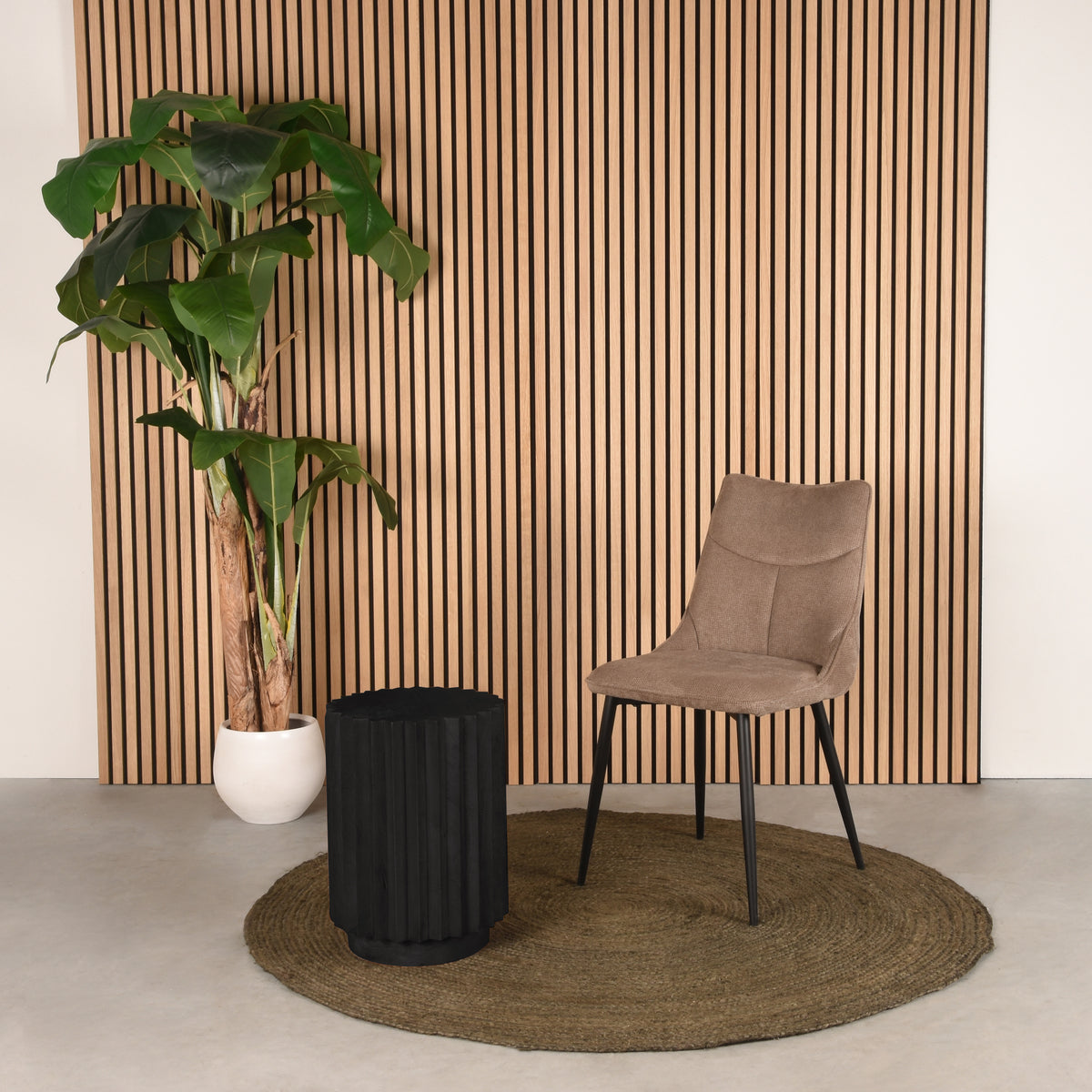 LABEL51 Bijzettafel Novan - Mangohout - 35 cm